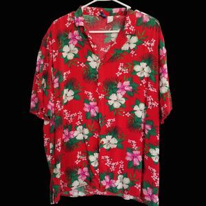 Divided H&M Hawaiian Tropical Print Shirt L